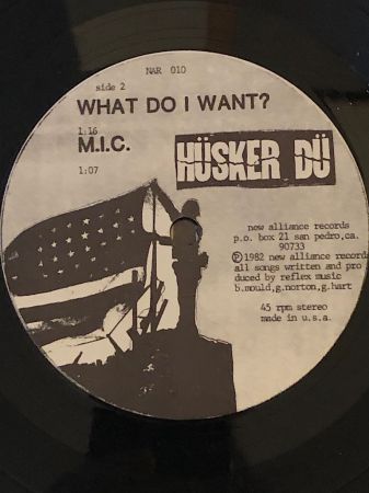2nd Single Husker Du In a Free Land on New Alliance Records – NAR 010 Near Mint Sleeve and Record 1982 18.jpg