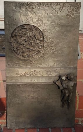 Aristotle Solounias The Heavens Love The Earth Rejoices 1971 Resin Plaque 12.jpg