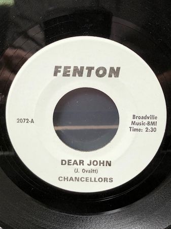 Chancellors Dear John on Fenton Records 2072 2.jpg