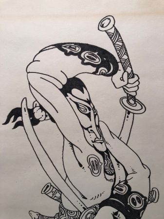 Ed Badajos Original Pen and Ink Samurai 4.jpg