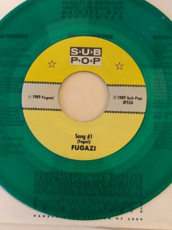 Fugazi Song #1 on Subpop Records SP52 Green Vinyl Singles Club 14.jpg