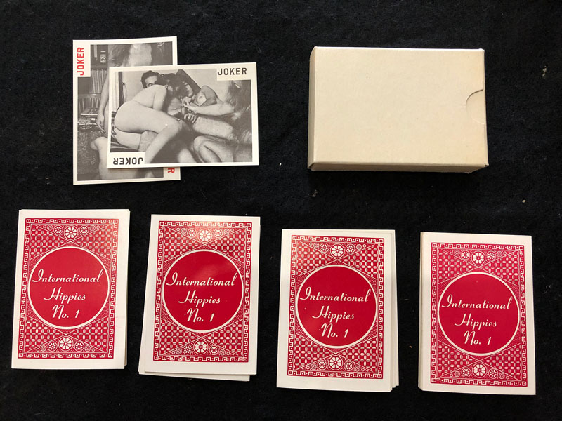 MINT and Unused Set Complete Deck with Original Box Erotica Playing Cards  Porno Erotic International Hippies No. 1: Sturgis Antiques