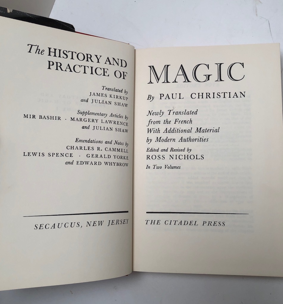 The History and Practice of Magic by Paul Christian Hardback with Dj Pub by Citadel Press 10.jpg