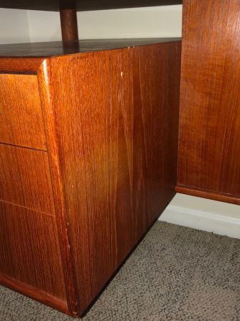 Mid-Century Modern Danish Teak Arne Vodder Style Floating Top Desk 8.jpg