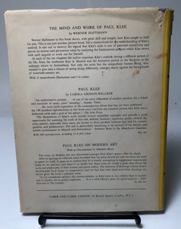 Paul Klee Pedagogical Sketchbook 1953 Faber and Faber Hardback with Dj 14.jpg
