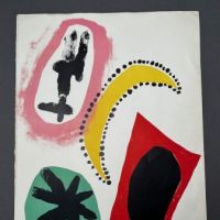 1953 Joan Miro Double Sided Lithograph From Derriere le Miroir Portfolio 57 58 59 1 (in lightbox)