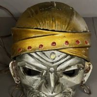 American Art Deco Aluminum Pirate Mask Wall Sconce Theatre Amusement Park circa 1930s 3.jpg