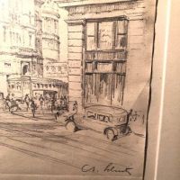 Anton Schutz Original Drawing and Etching Financial Center of Baltimore 1930 4.jpg