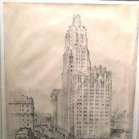 Anton Schutz Original Drawing and Etching Framed and Matted The Spirt of Baltimore, 1930 5.jpg