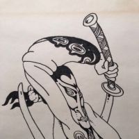 Ed Badajos Original Pen and Ink Samurai 4.jpg