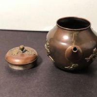 Meiji Era Mix Metal Japanese Tea Pot SIde Handle Kyusu 9.jpg