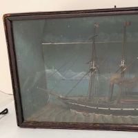 Merchant Ship Folk Art in Glass Box 1.jpg (in lightbox)