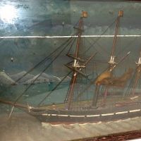 Merchant Ship Folk Art in Glass Box 23.jpg