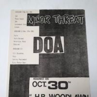 Minor Threat and DOA October 30th 1981at H.B. Woodlawn in Arlington VA Punk Flyer 1.jpg