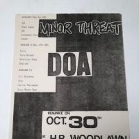 Minor Threat and DOA October 30th 1981at H.B. Woodlawn in Arlington VA Punk Flyer 1.jpg