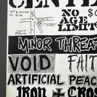 Minor Threat Void Faith Artificial Peace Iron Cross and Double O April 30th at Wilson Center 8 1:2 x 14 inches 3.jpg