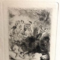 Paul Emile Becat Erotica Drypoint Greek Woman with Sexual Dream 1.jpg