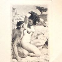 Paul Emile Becat Two Greek Lovers Etching 2.jpg