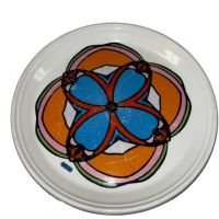 Peter Max Fondue Pot with Plates 5.JPG