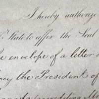 Signed Franklin Pierce appointment of James Bowlin to Republic of New Granada December 16th 1854 11.jpg