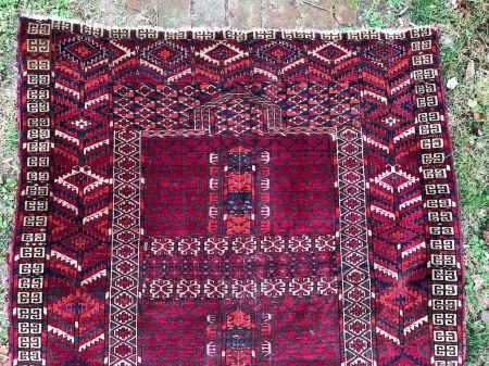 Turkmen Hatchli Prayer Rug 46 x 56 inches 2.jpg