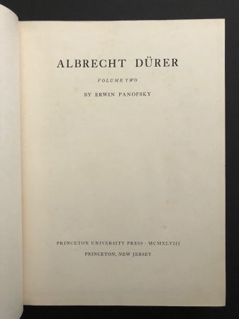 Two Volume set of Albrecht Durer Pub by Princeton University Press 1948 by Erwin Panofsky 18.jpg