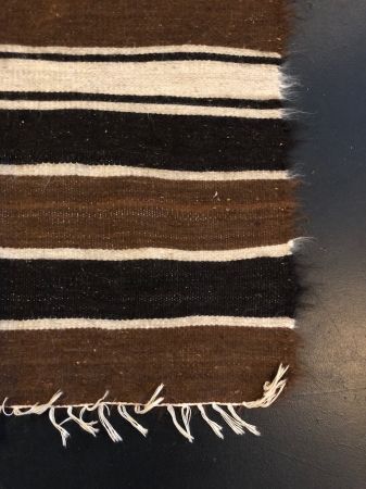 Vintage Brown Camel Hair Blanket Kilim Rug 11.jpg