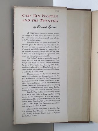 Carl Van Vechten and The Twenties by Edward Lueders Signed and Dated 8.jpg