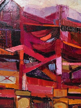 John Black Expressionist Cityscape Painting Circa 1970's 8.jpg