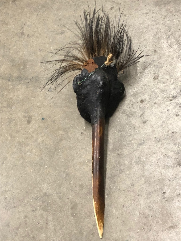 Cassowary Bone Dagger with Clay Head Papua New Guinea 8.jpg