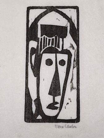 Max Weber Woodcut on Japon Paper Head 6.jpg
