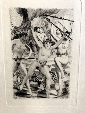 Paul Emile Becat Nude Women Dancing with Tiger Etching 2.jpg
