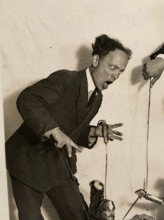 Real Photo Pitch Card for Sicilian Marionette Show Famiglia Greco Italian Circa 1920s 3.jpg