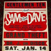 1984 Globe Poster Sam and Dave with Grand Theft Saturday January 14th 1 (in lightbox)