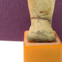 Clay Tomb Statue Egyptian Ushabti on Glued on Catalin Plastic Base 9.jpg