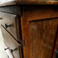 Folk Art Hand Made Miniture Chest 3 Drawers and Cabinet 7.jpg