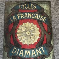 La Francaise Diamant Cycle Tin Lithograph Sign 11.jpg
