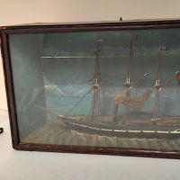 Merchant Ship Folk Art in Glass Box 2.jpg