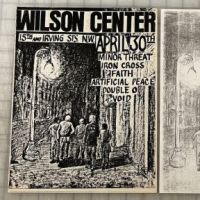 Minor Threat Iron Cross Faith Artificial Peace Double O and Void at Wilson Center April 30th w: Art 1 (in lightbox)