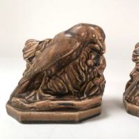 Pair of Rookwood Bookends of Ravens Model 2275 and Dated 1923 1.jpg