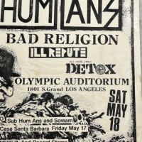 Sub Humans Scream and Bad Religion Saturday May 18th Olympic Auditorium 7 (in lightbox)