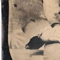 Tin Type of Poor African American Man with Painted Backdrop 6.jpg