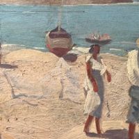 Tomas Golding 1937 Painting Pearl Fishers Of The Island of Margarita 7.jpg (in lightbox)