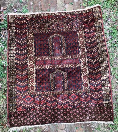 Turkmen Hatchli Prayer Rug 56 x 48 inches 1.jpg