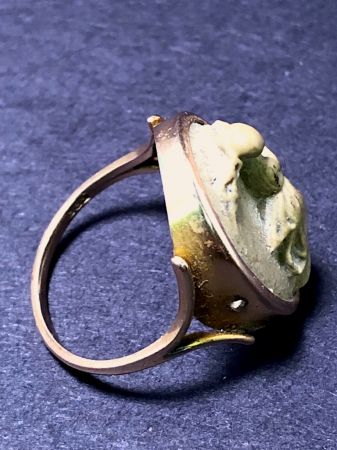 19th C. 585 Gold Ring with Grand Tour High Releif Cameo 3.jpg