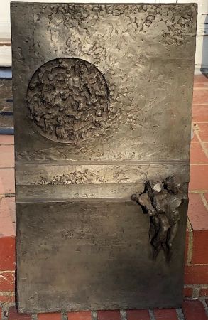 Aristotle Solounias The Heavens Love The Earth Rejoices 1971 Resin Plaque 14.jpg