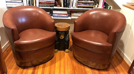 Karl Springer Brown Leather Chairs 2.jpg