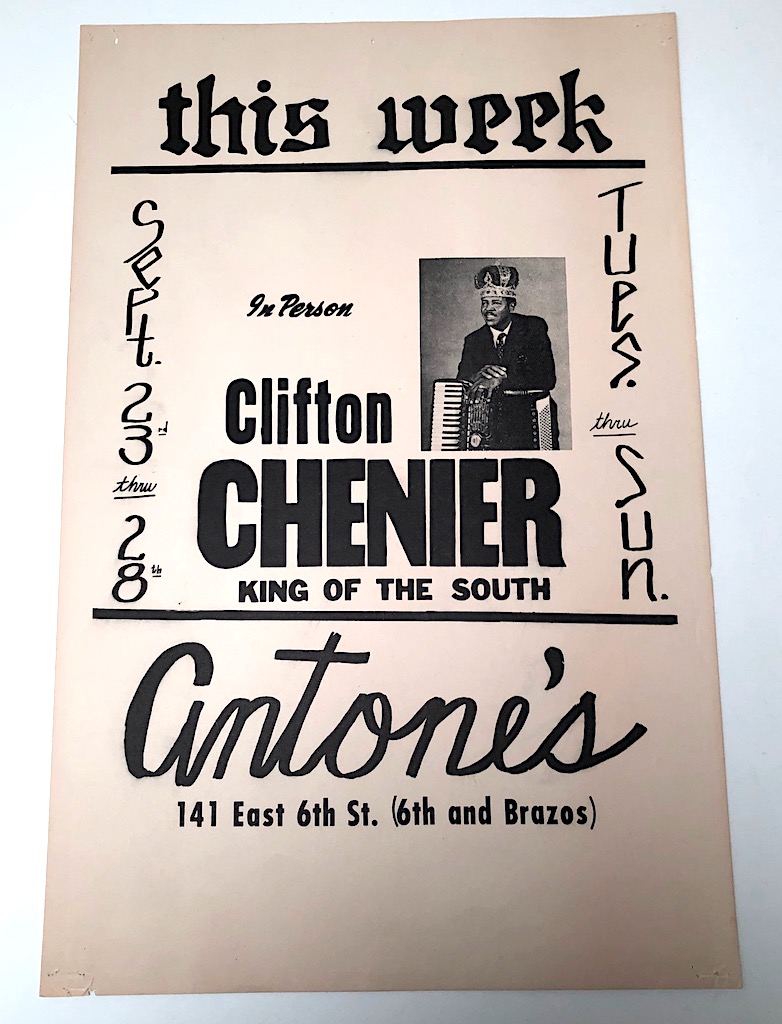 Clifton Chenier King of The South Poster Antone's Texas 1.jpg