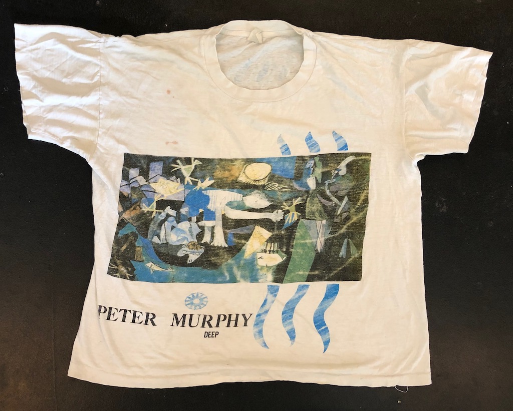 Original Vintage Peter Murphy Tour Shirt Deep 1990 XXL 100% White