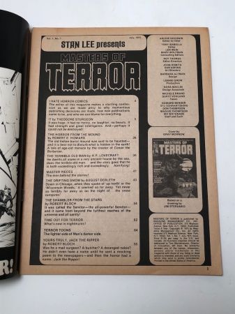 Masters of Terror Vol 1 No 1 July 1975 published by Magazine Management and Presented by Stan Lee 7.jpg